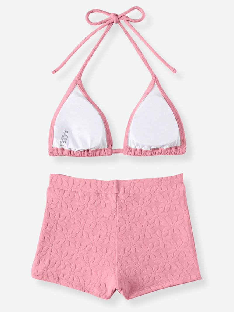 DAHLIA Bikini with Swim Shorts Set