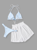 RACHEL Triangle Bikini Set with Shorts